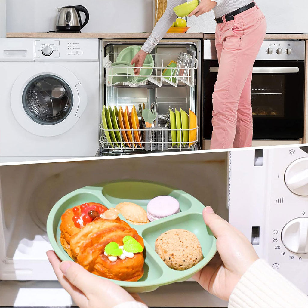 Lot de 8 accessoires d’alimentation en silicone pour bébé – طقم تغذية للأطفال